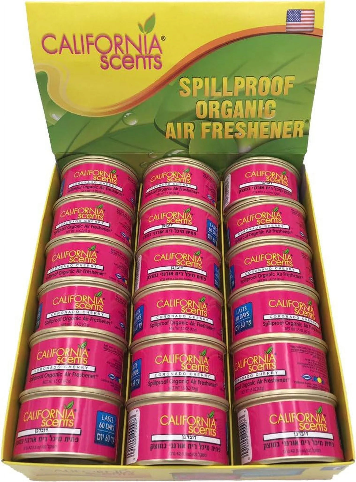 Organic Air Freshener 1.5 Ounce Canister Pack of 18 D14654