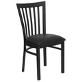 Black Metal Restaurant Chair T652516