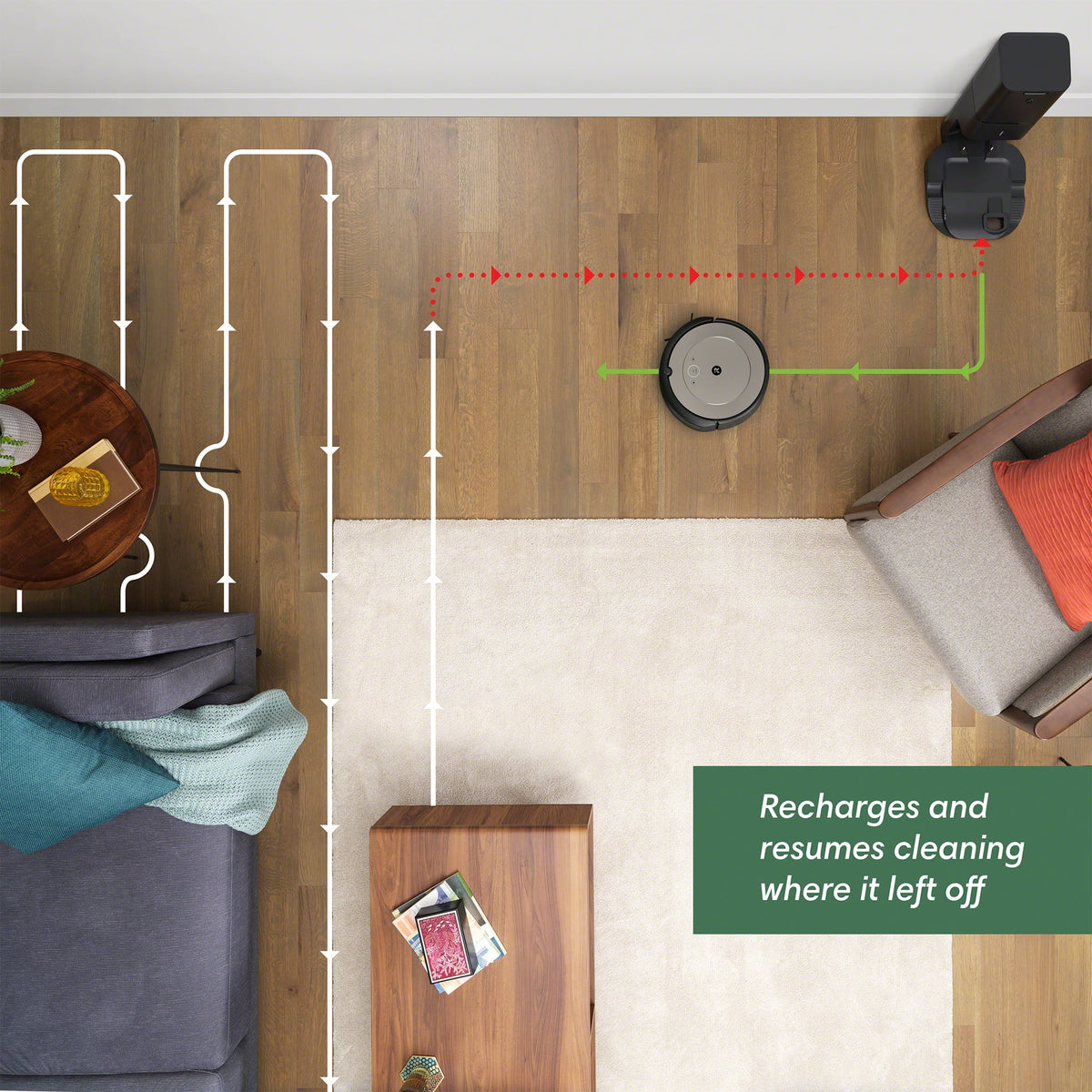 Wi-Fi Connected Self-Emptying Robot Vacuum V372461