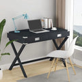 Small Computer Desk with Drawer 42" White M38210