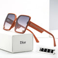 Fashion D Letter Double Color Polarized Sunglasses Y300895