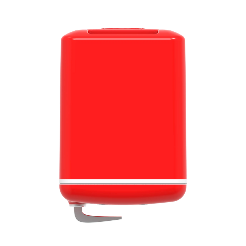 Portable Retro 6-Can Mini Cooler Red D655220