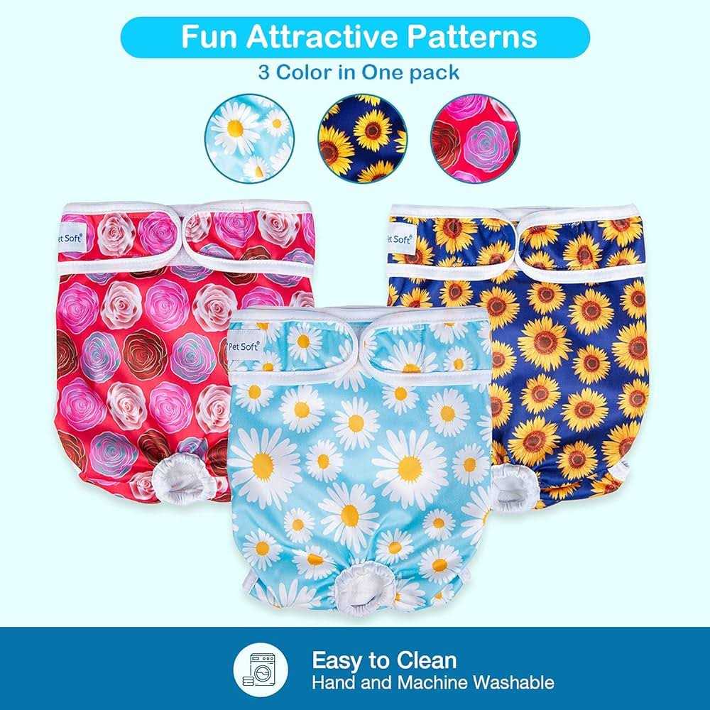 Soft Washable Reusable Female Dog Diapers F3423