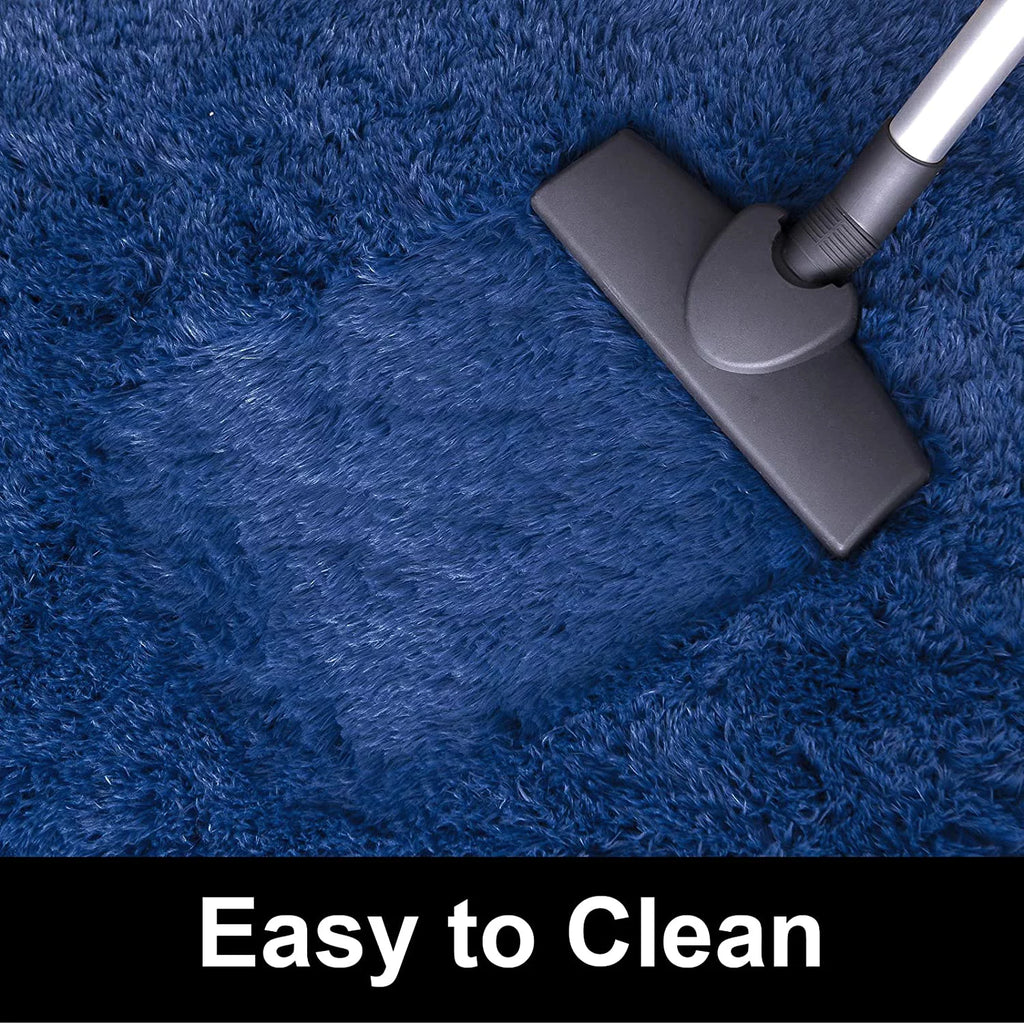 Super Soft Shaggy Area Rug 5'x8' Indigo C66021