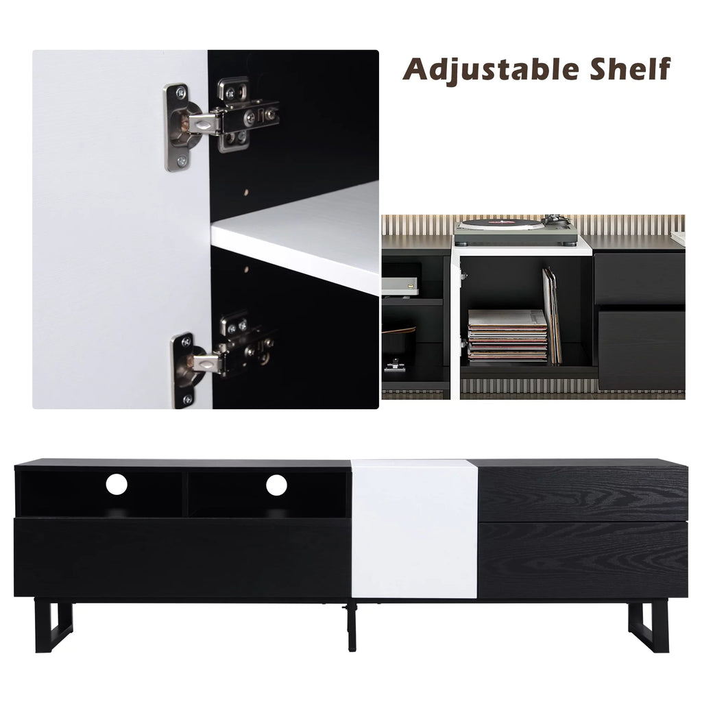 Modern TV Stand with Double Storage Space J57843