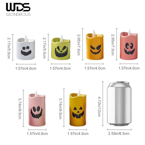 Color Changing Ceramic LED Tealight Candles Set of 6 H95218