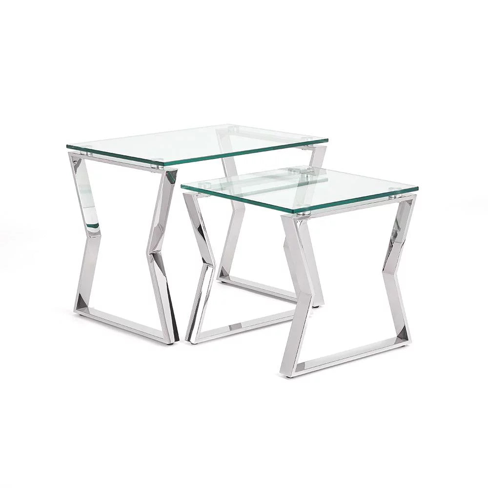 Silver Nesting End Table Set of 2 I316740