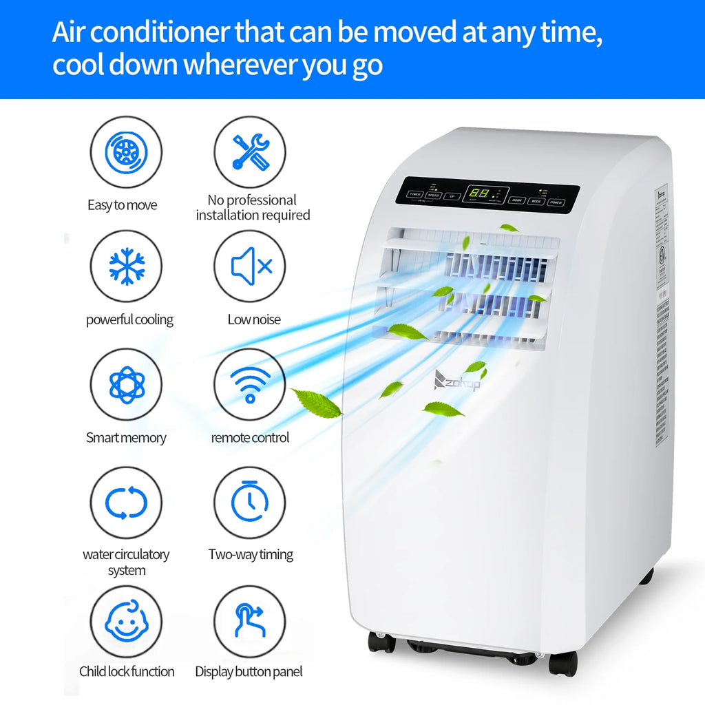 Portable Air Conditioner 7760BTU with Remote Control, White W8470
