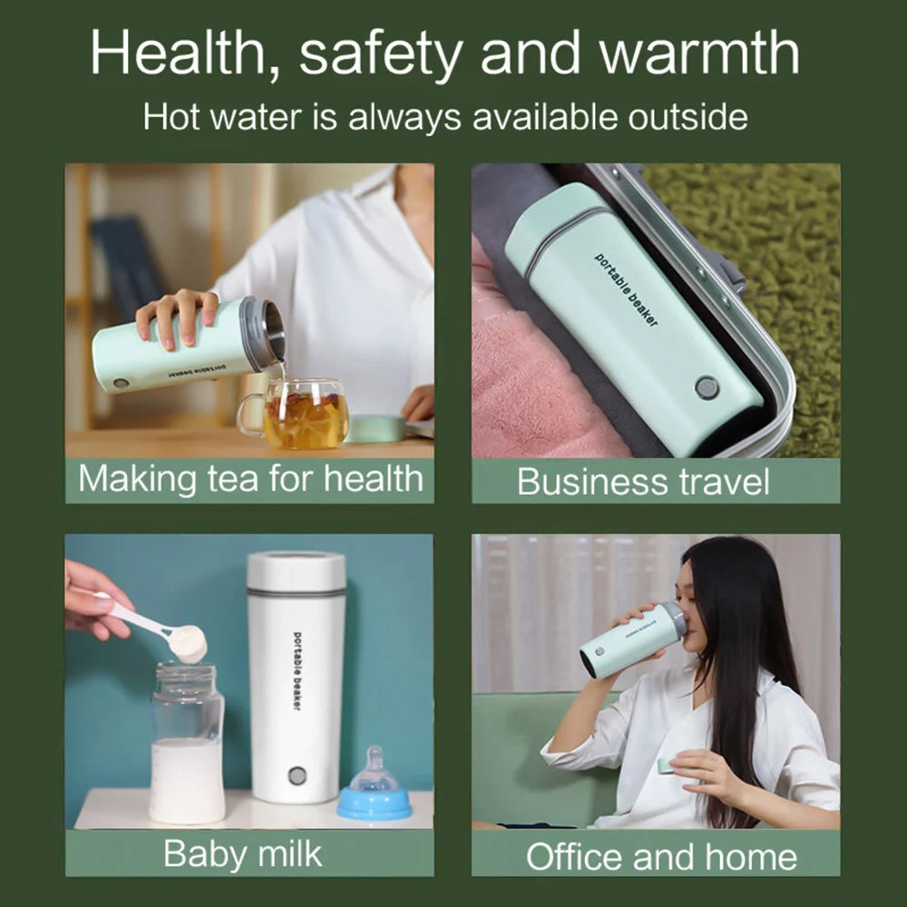 Portable Electric Kettle 350ML Stainless Steel J609017