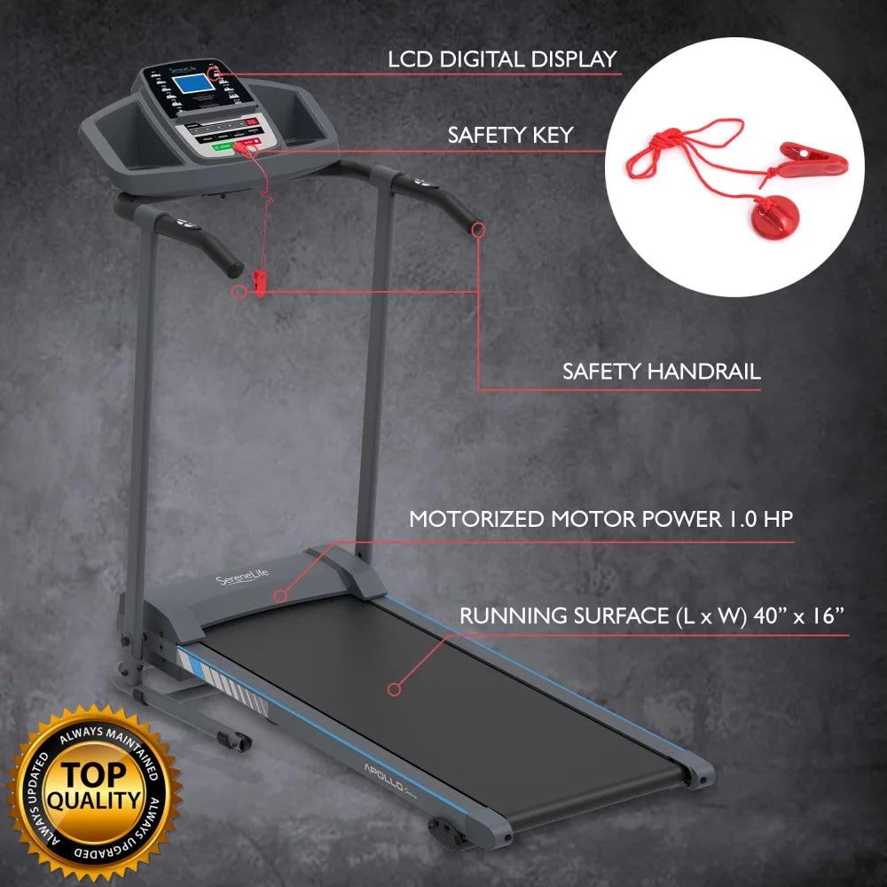 Foldable Cardio Exercise Machine with LCD A840802