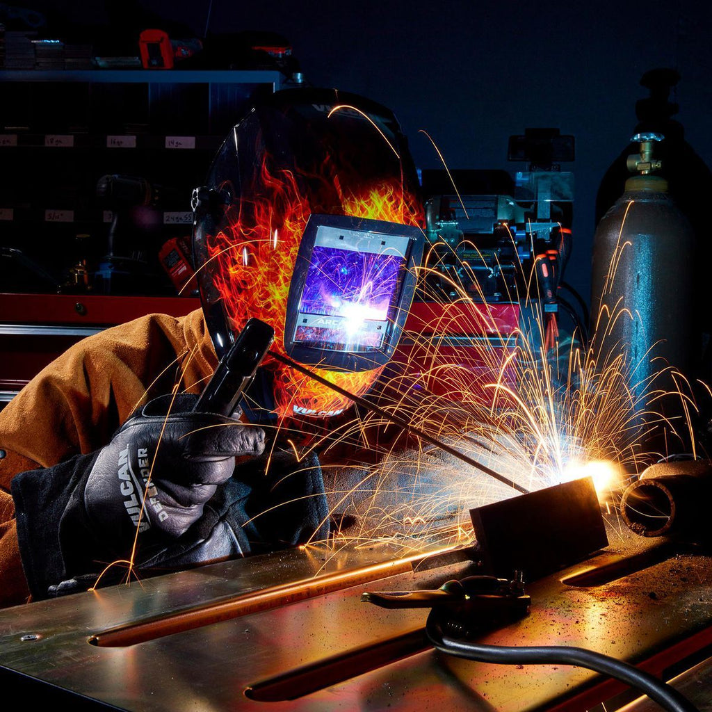 Auto-Darkening Welding Helmet with Flame Design R56801