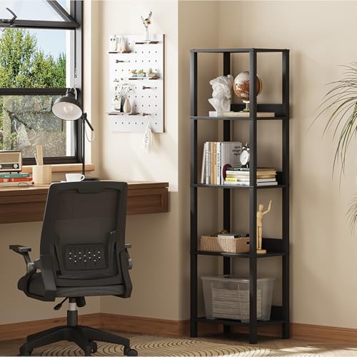 5-Tier Bookshelf with Anti-Fall Baffle Z1547
