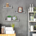 Wall-Mounted 3-Piece Wooden Floating Shelf T73850