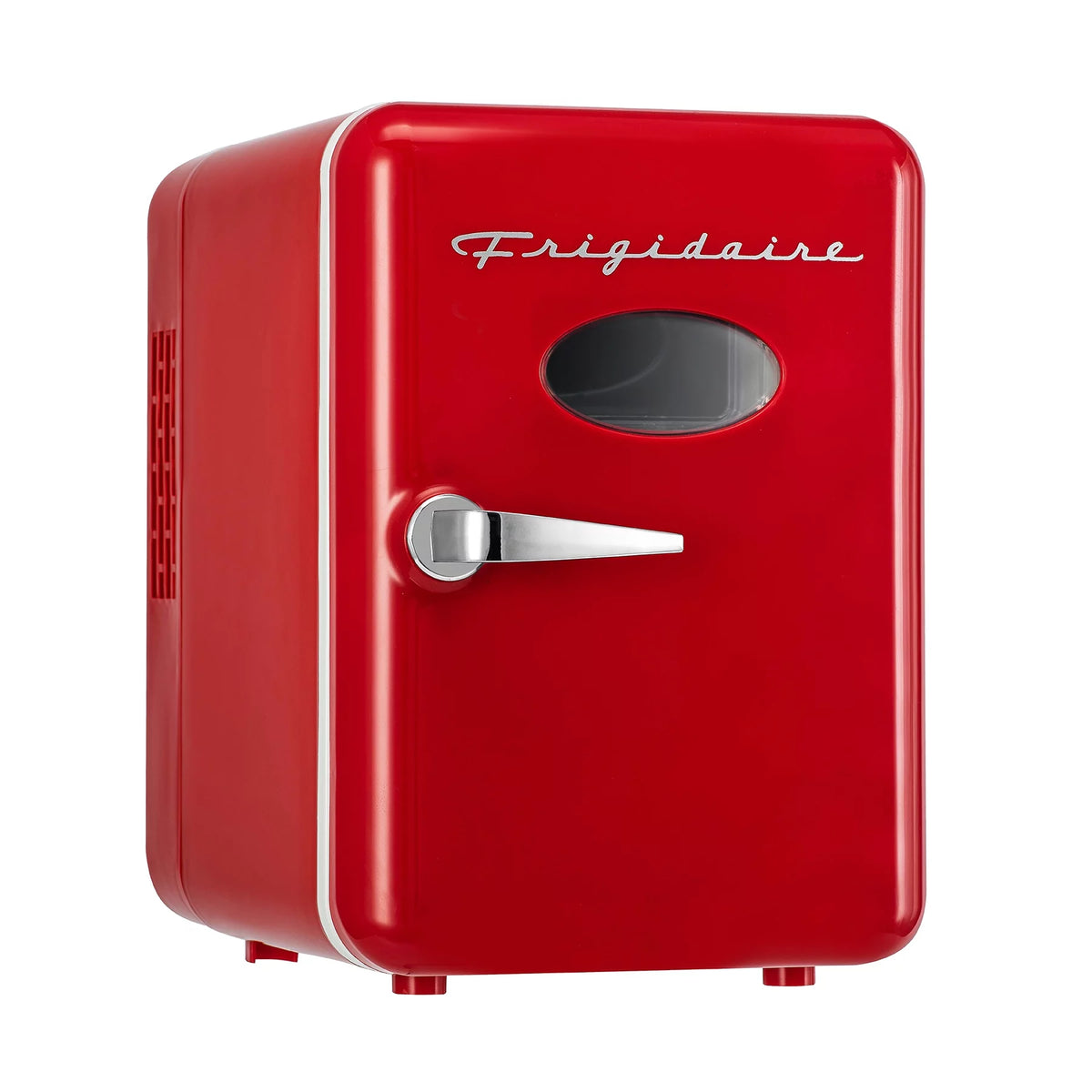 Portable Retro 6-Can Mini Cooler Red D655220