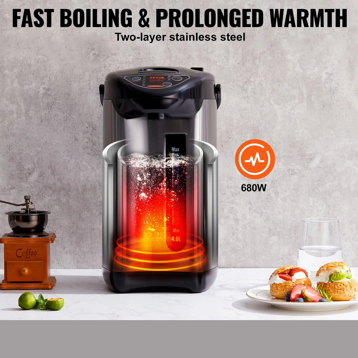 3L Electric Countertop Hot Water Dispenser V6239