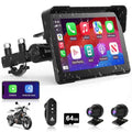 7 inch Motorcycle CarPlay Screen with Dual 2K Cameras O298588