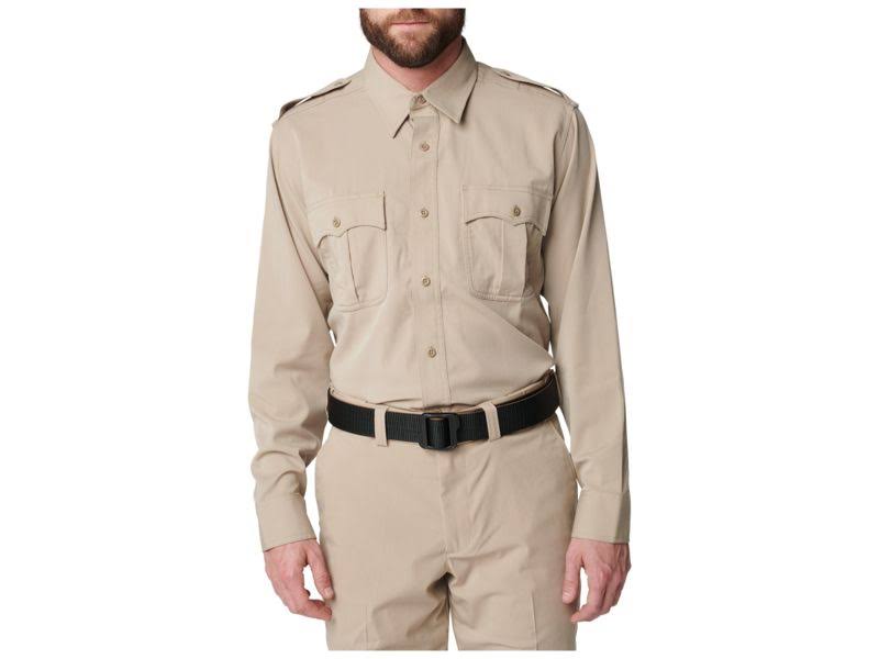Silver Tan Long Sleeve Shirt T918