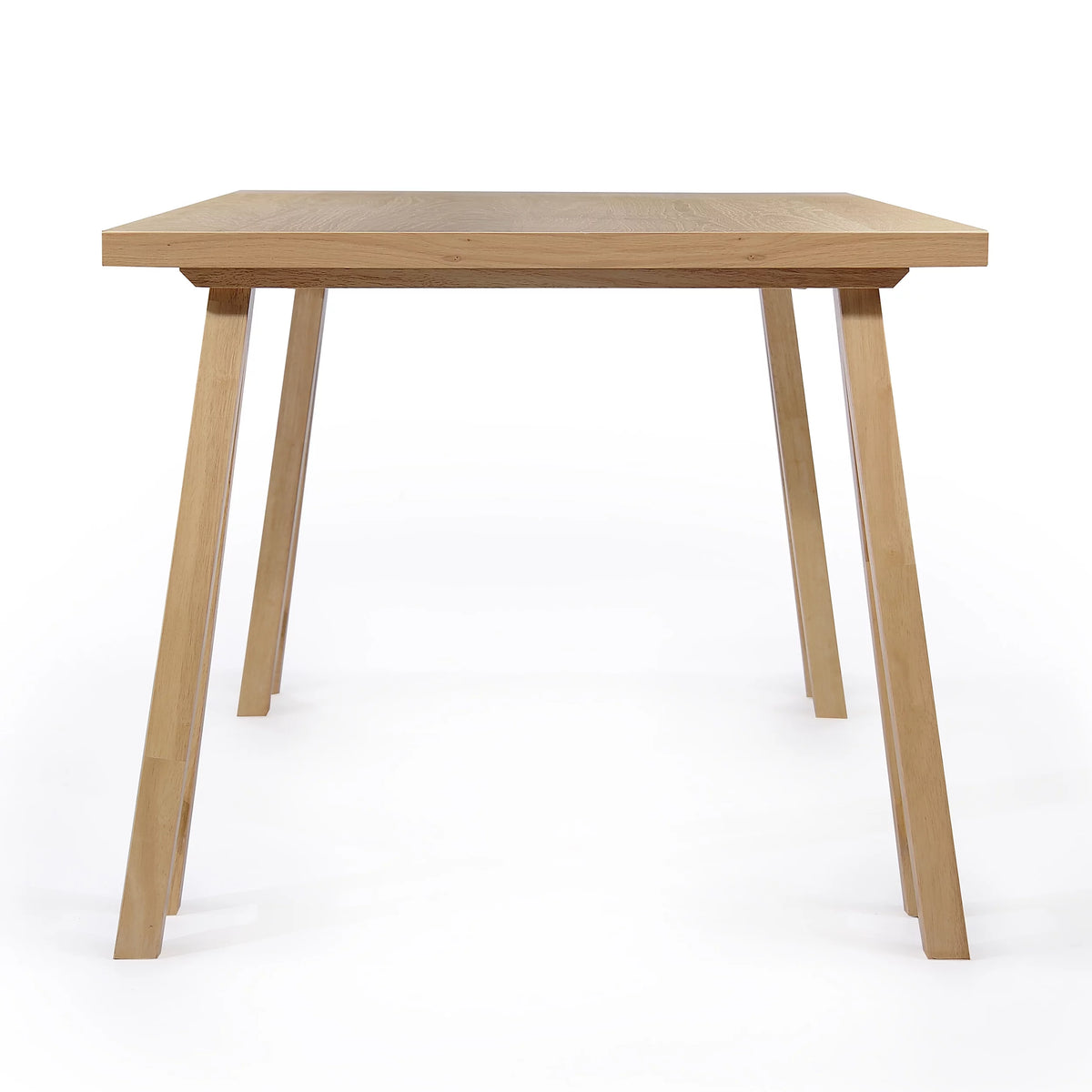 Light Beige Natural Oak Rubberwood Dining Set K7096