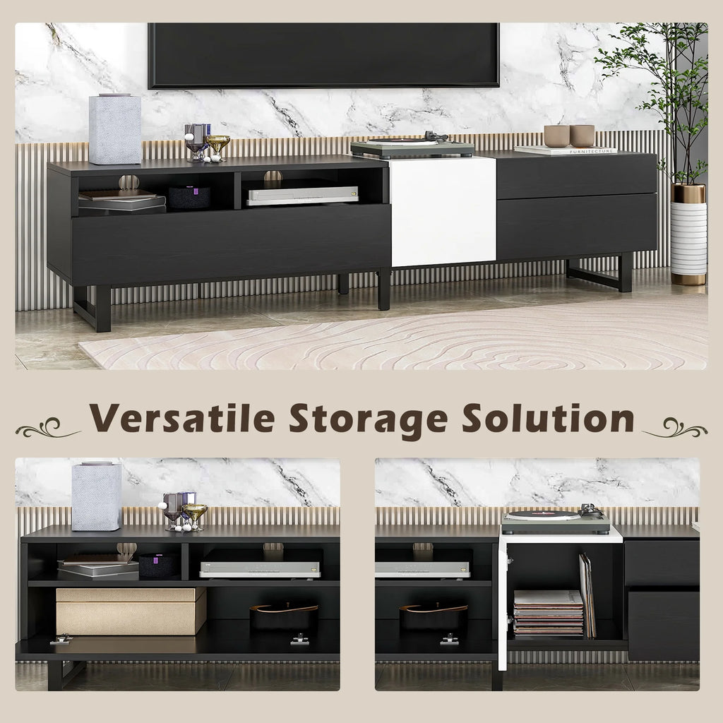 Modern TV Stand with Double Storage Space J57843