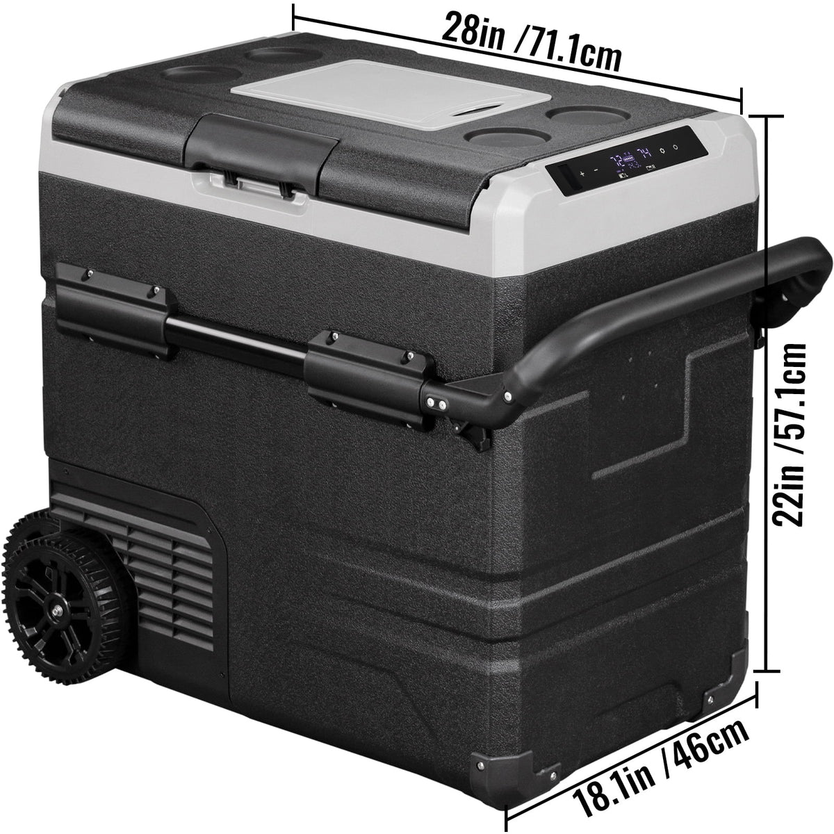 12 Volt 48Qt Dual Zone Car Refrigerator S684