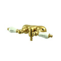 Double Handle Wall Mount Clawfoot Tub Faucet Trim T98005