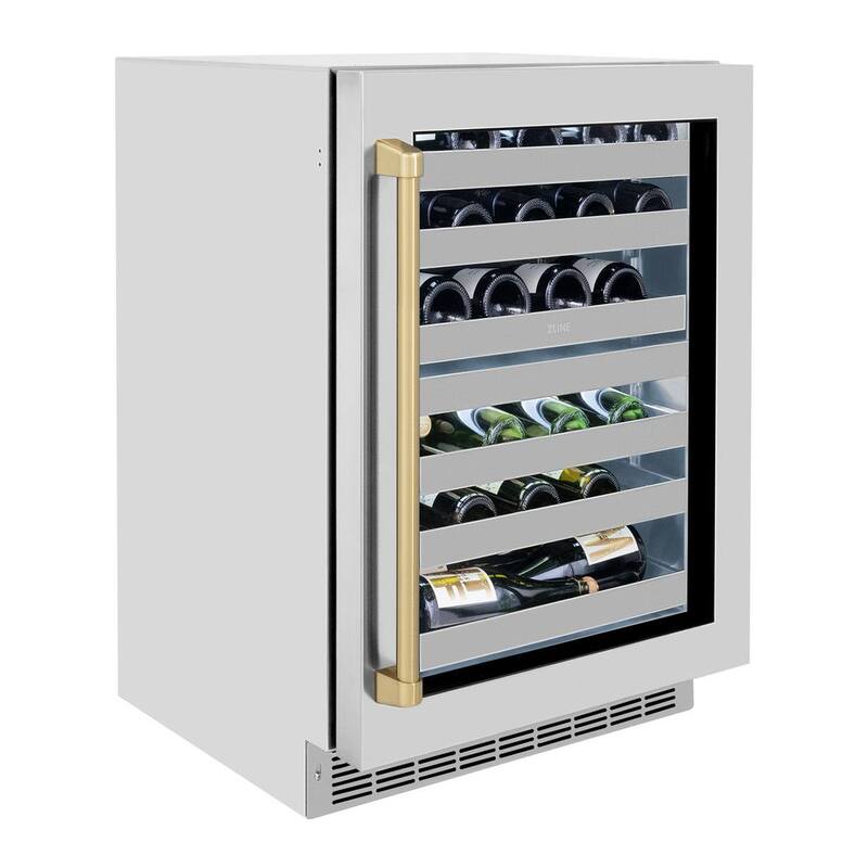 24 in. Dual Zone 44-Bottle Wine Cooler with Glass Door Y8544