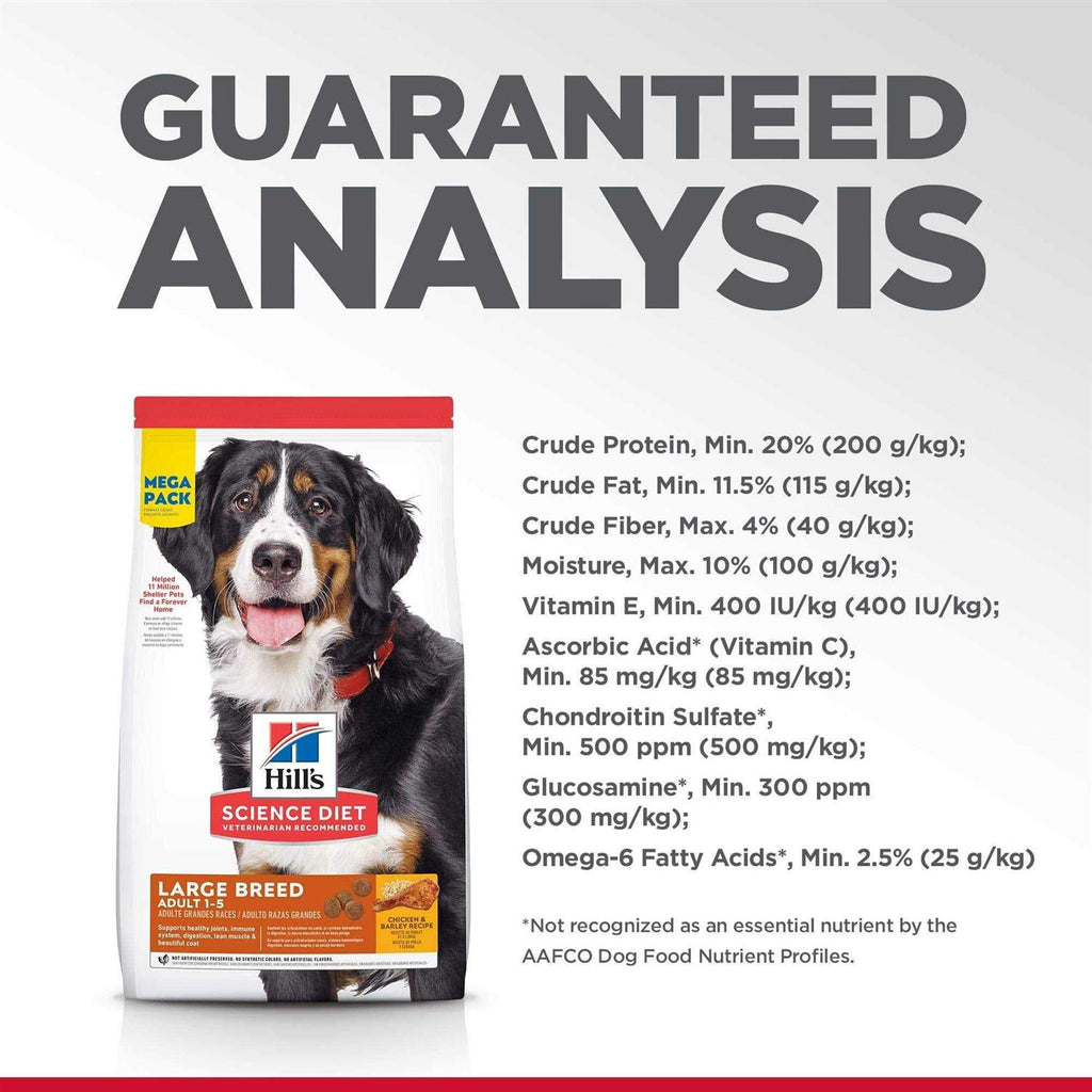 Adult Chicken & Barley Recipe Large Breed Dry Dog Food E2594