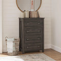 4 Drawer Weathered Oak Dresser T181