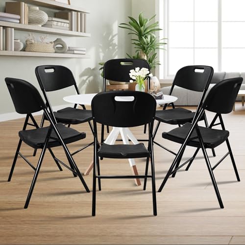 6 Pack White Folding Chair 700 lb Weight Capacity J687