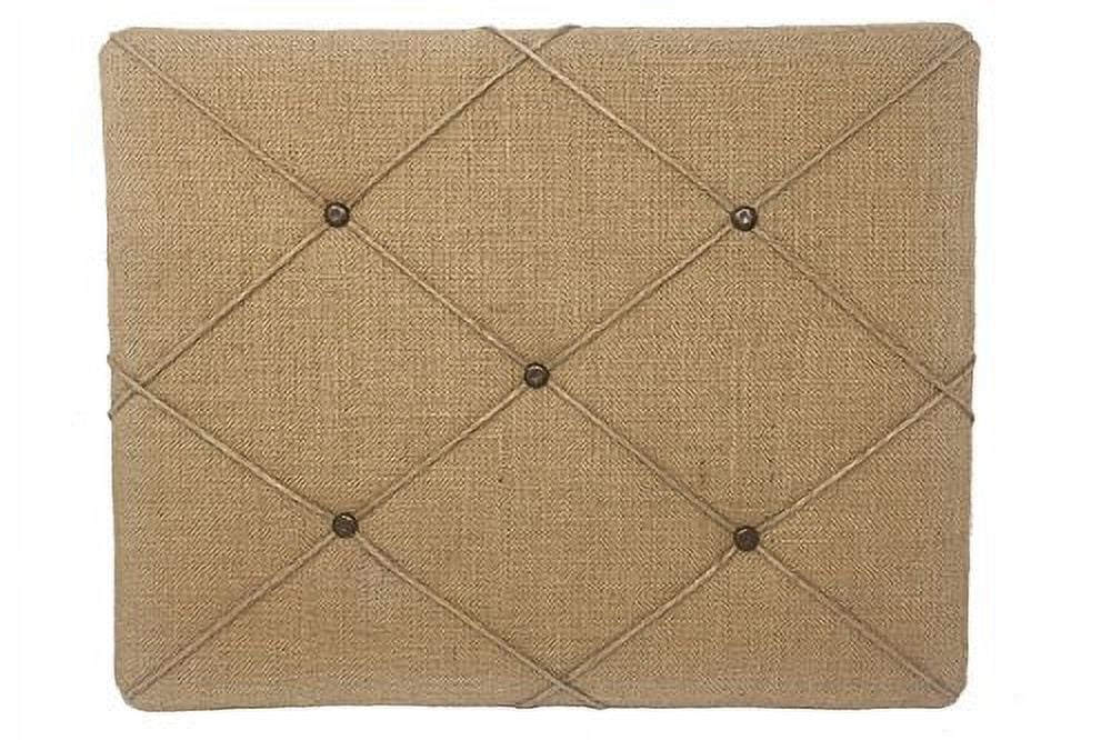 Natural Tan Burlap Bulletin Picture & Memo Board T69306