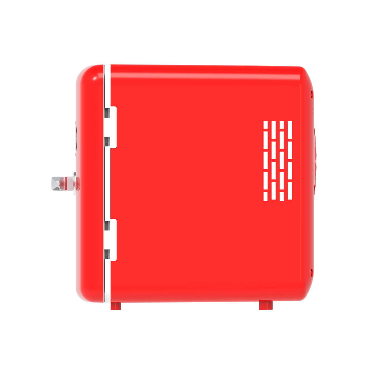 Portable Retro 6-Can Mini Cooler Red D655220