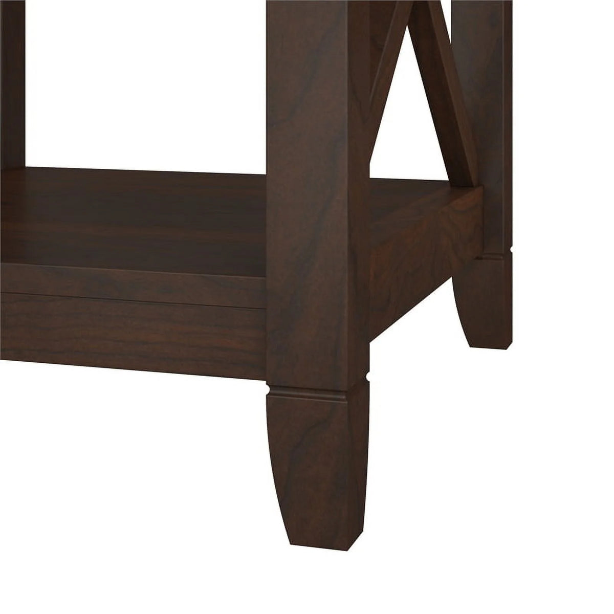 Contemporary Wood Tall TV Stand up to 65" Cherry R9430