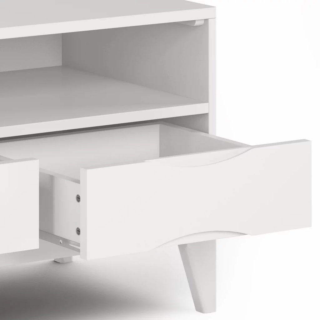 White 60 inch TV Media Stand X350