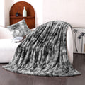 Oversized Soft Fuzzy Faux Fur Sherpa Throw Blanket 60''x80'' Gray O515821