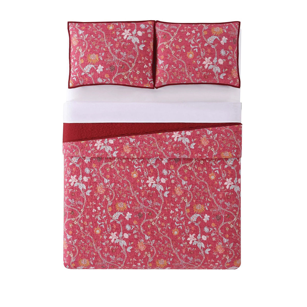 Bedford Blue Full / Queen Quilt Set O410