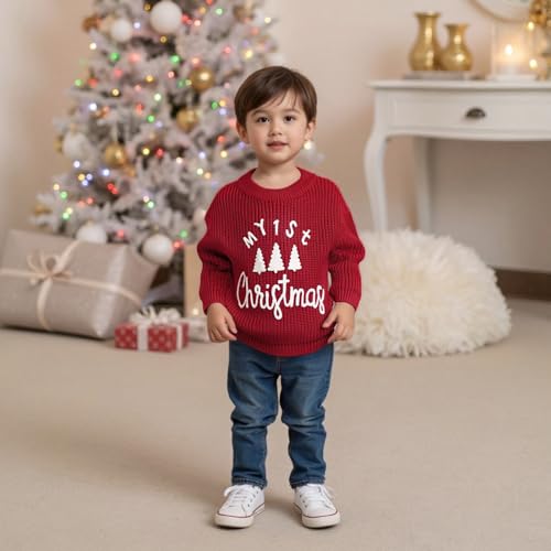 Newborn Christmas Knit Sweater H46109