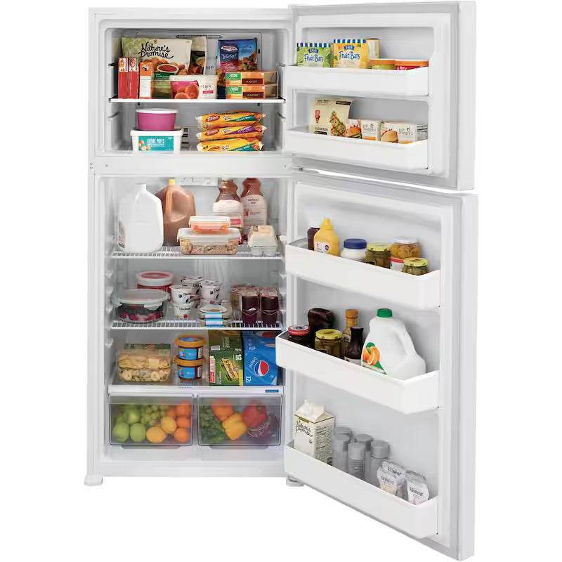 18.3 Cu. Ft. Top Freezer Refrigerator in White E488886