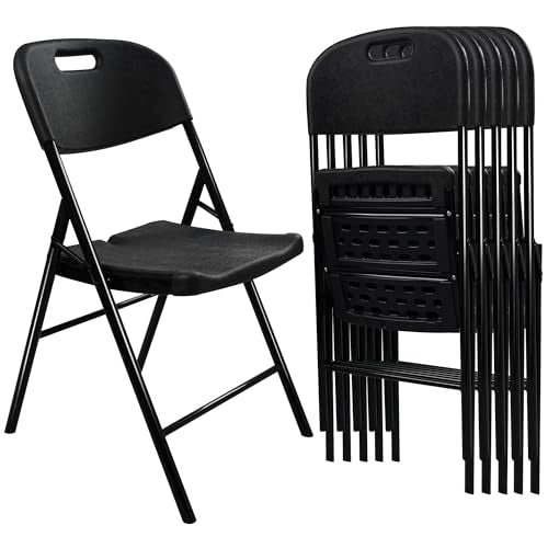 6 Pack White Folding Chair 700 lb Weight Capacity J687