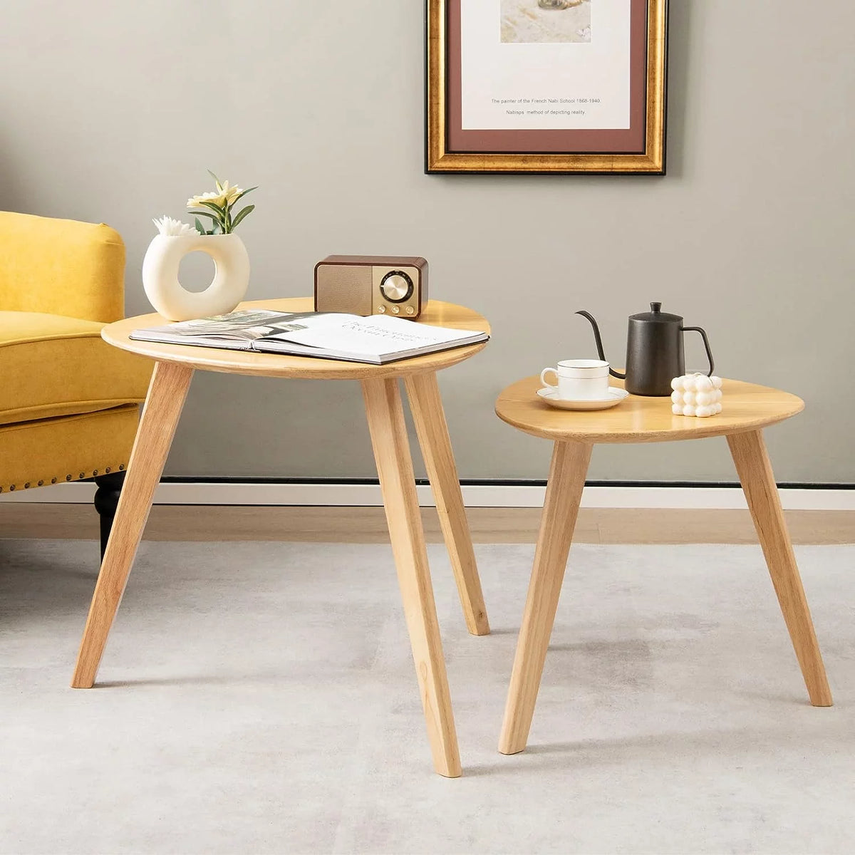 Solid Wood Nesting Coffee Table Set of 2 T209321