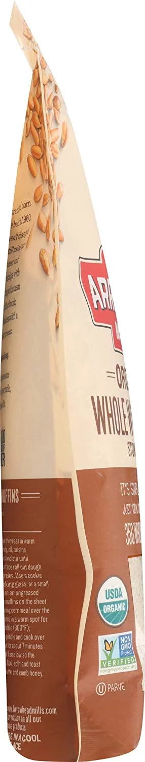 Organic Whole Wheat Flour Stone Ground 22 oz Pack of 3 G433