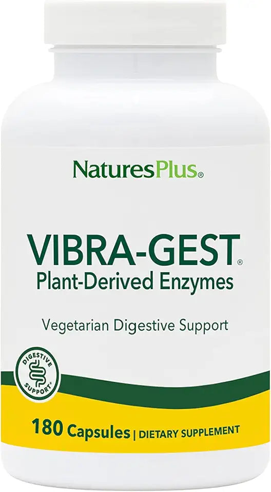 180 Capsules Vegetarian Digestive Support Supplement with Probiotics Q54061