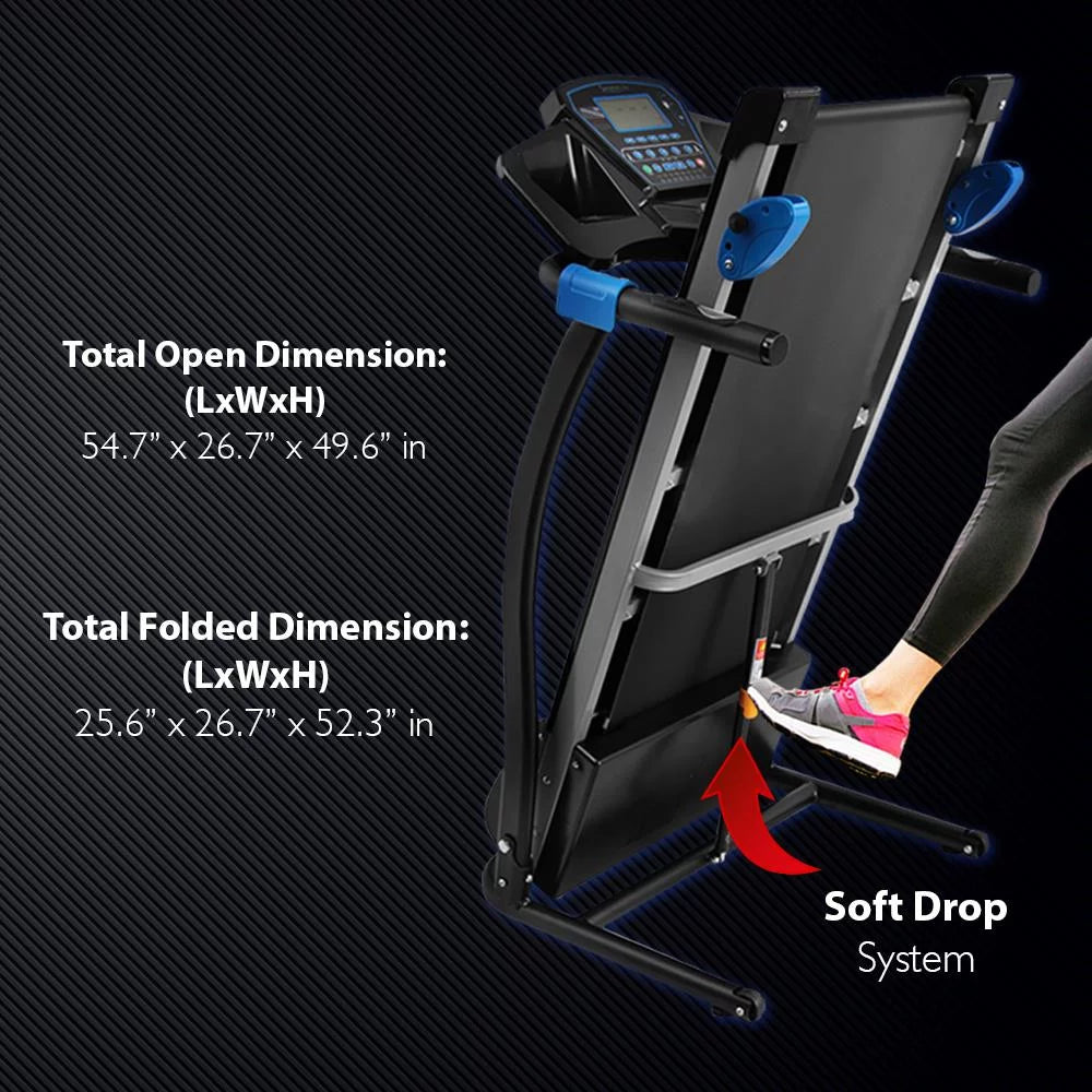 Foldable Cardio Exercise Machine with LCD A840802