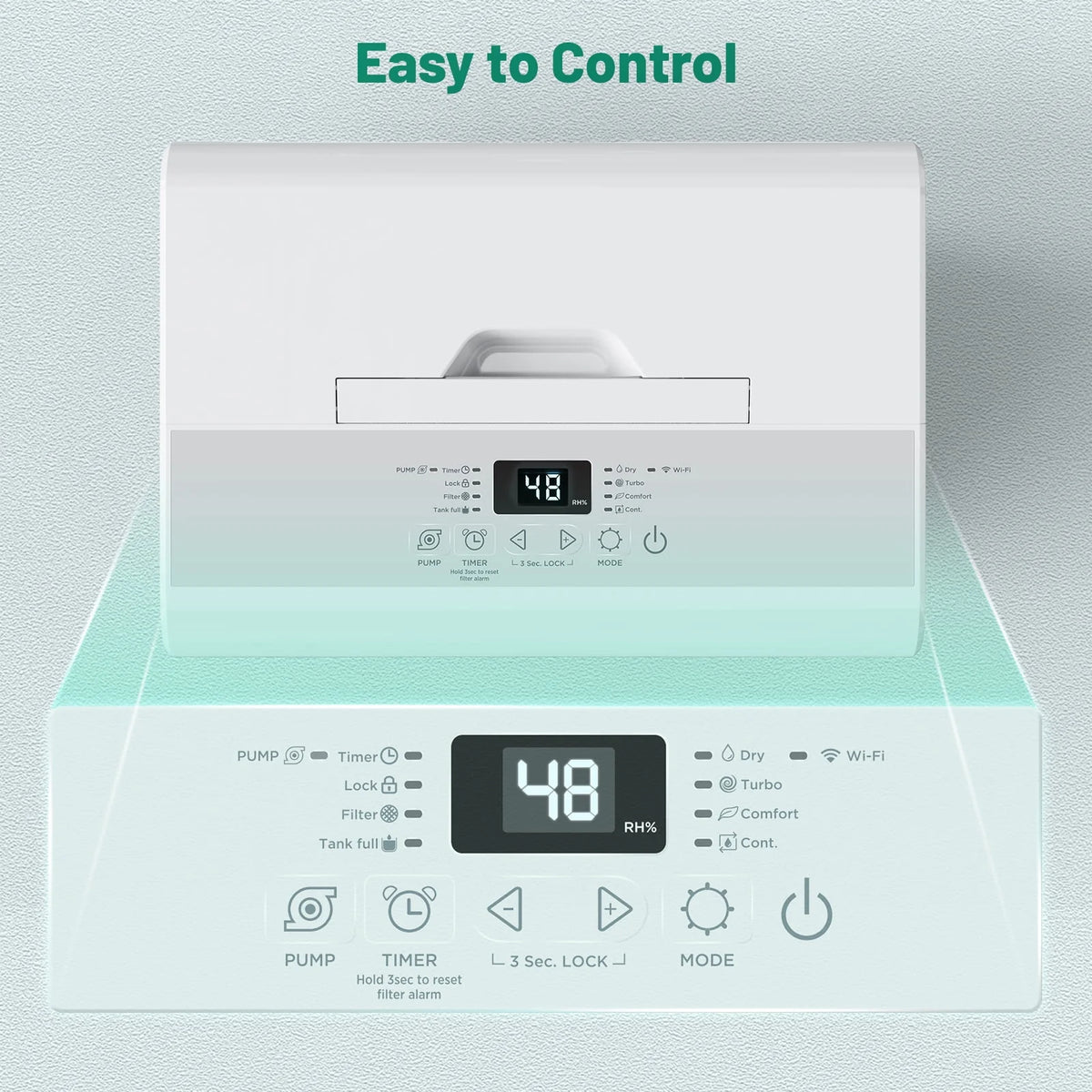 50 Pints Dehumidifier with Pump and WiFi J4646
