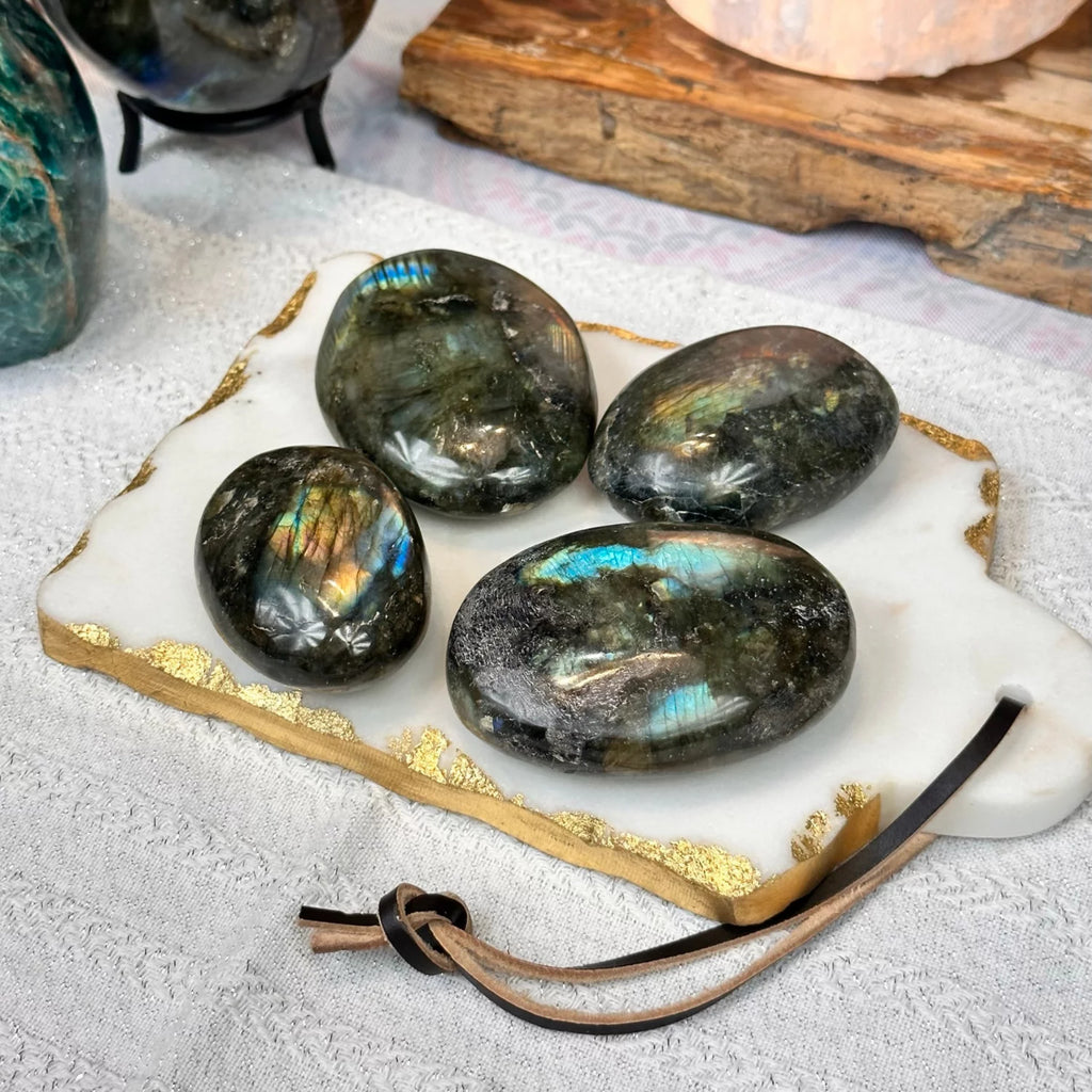 Labradorite Palm Stones D1512