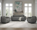 Boucle Sofa 3 Piece Set Grey T31713
