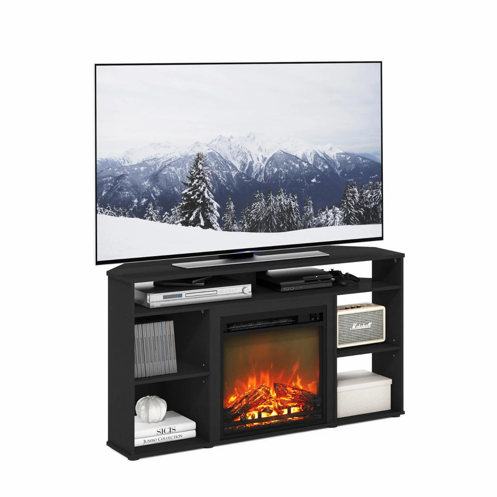 Corner TV Stand with Fireplace E489