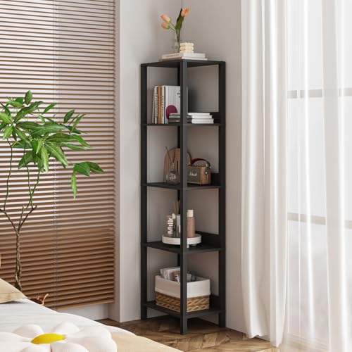 5-Tier Bookshelf with Anti-Fall Baffle Z1547
