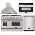 48 in. Natural Gas Range, Range Hood, Microwave Drawer, Dishwasher Package J3456