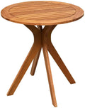 27.5 Inch Eucalyptus Wood Round Bistro Table W133