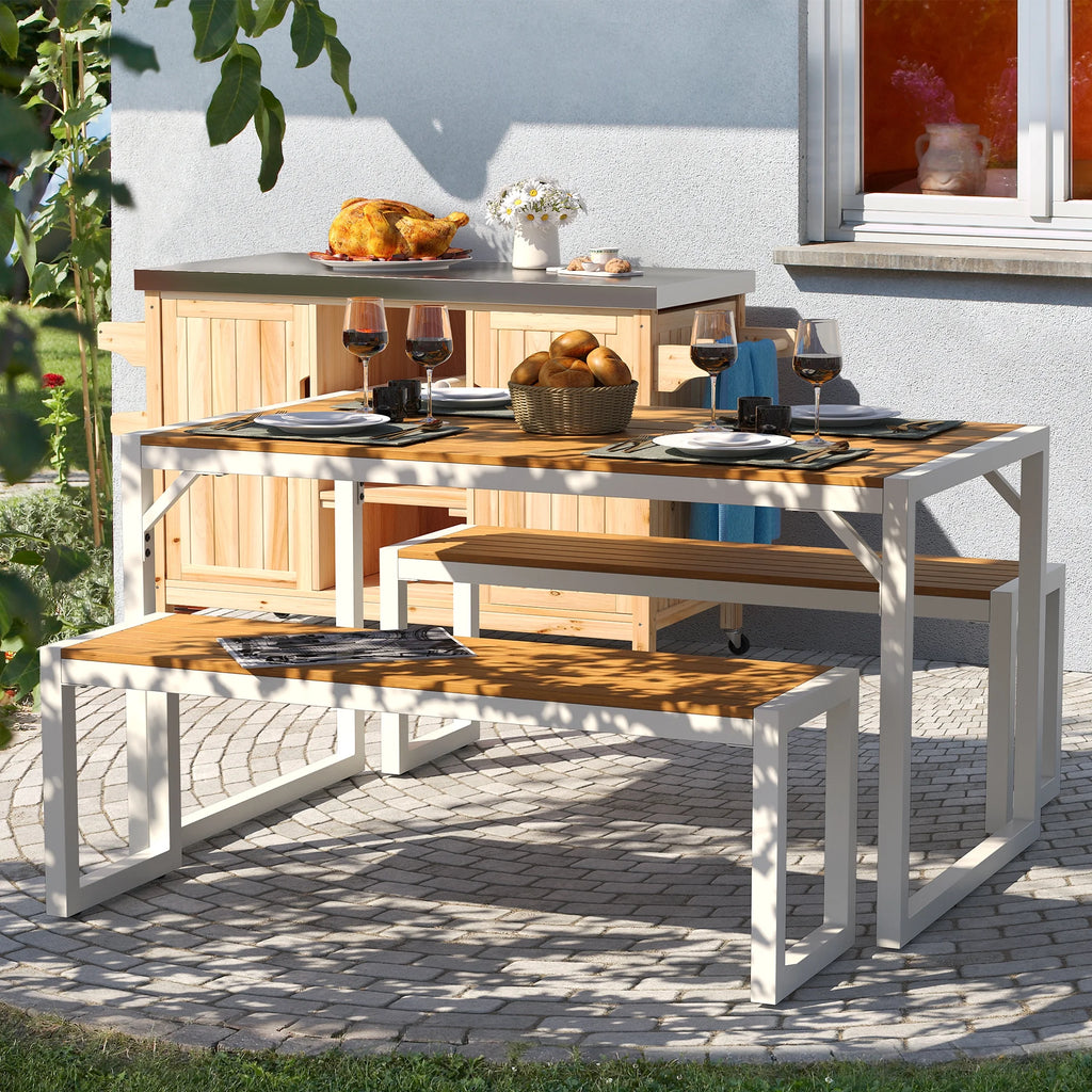 3 Pieces Patio Dining Table Set M7967